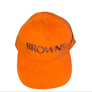 Vintage 80s Starline Cleveland browns corduroy SnapBack hat